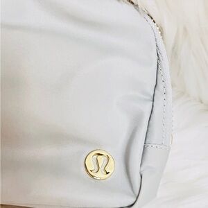 Lululemon Athletica Gray and Gold Mini Bag NWT